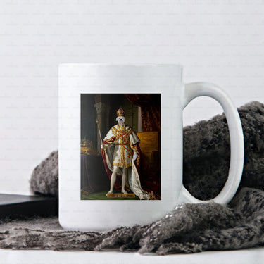Personalized Dog Gift Idea - Royal Dog's Portrait 55 For Dog Lovers - White Mug